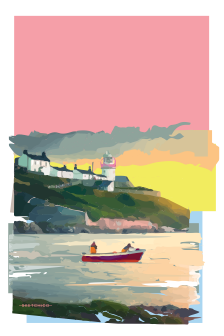 Roches Point Lighthouse Print