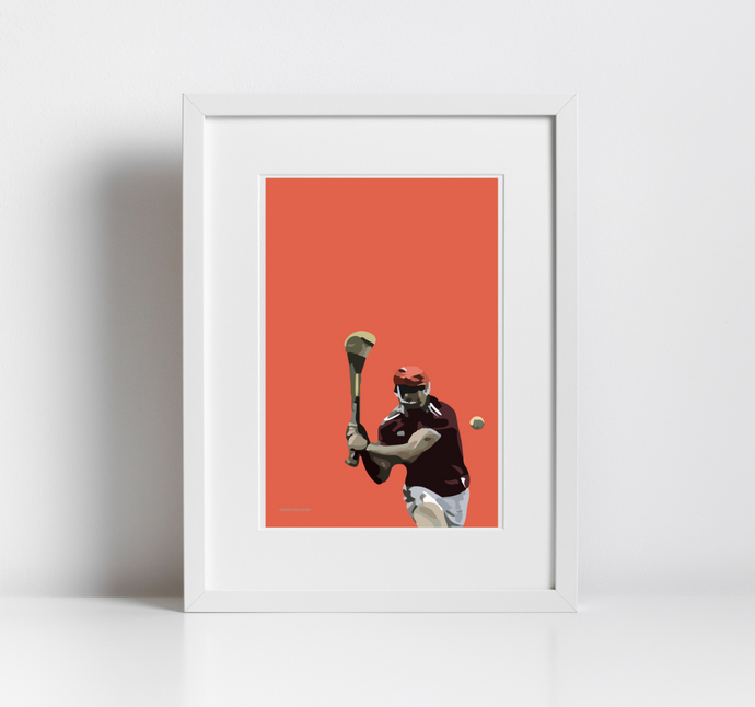 Galway Hurler Print