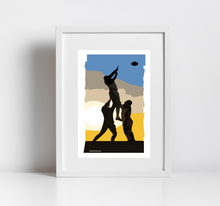Load image into Gallery viewer, A Lineout at Sundown Print