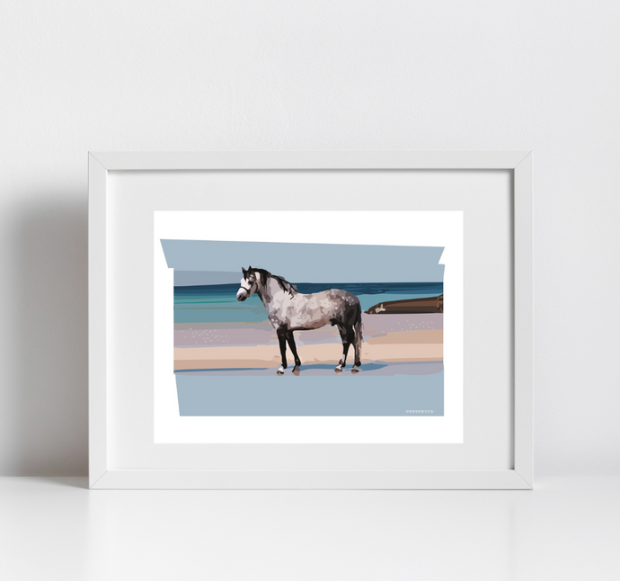 Silver Shadow Print