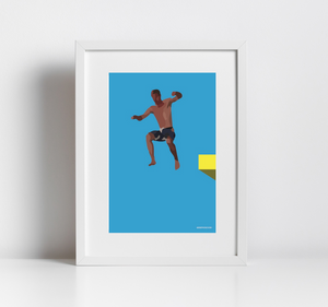 The High Jump - Diving Board Print