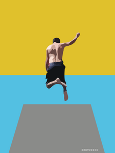 The Wild Jump - Diving Print