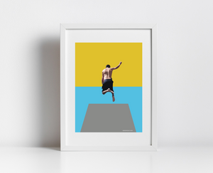 The Wild Jump - Diving Print