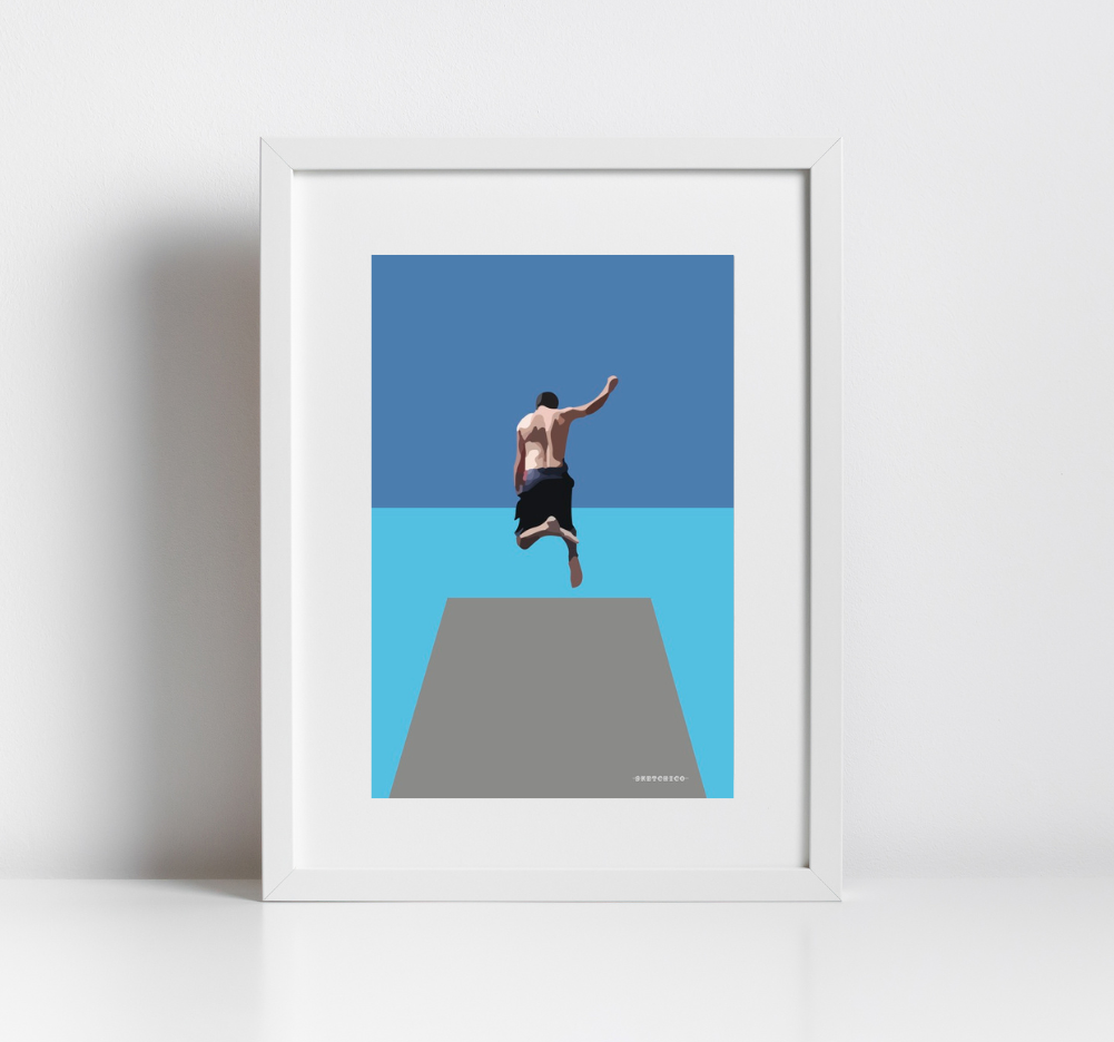 The Jumper - Diving Board Print