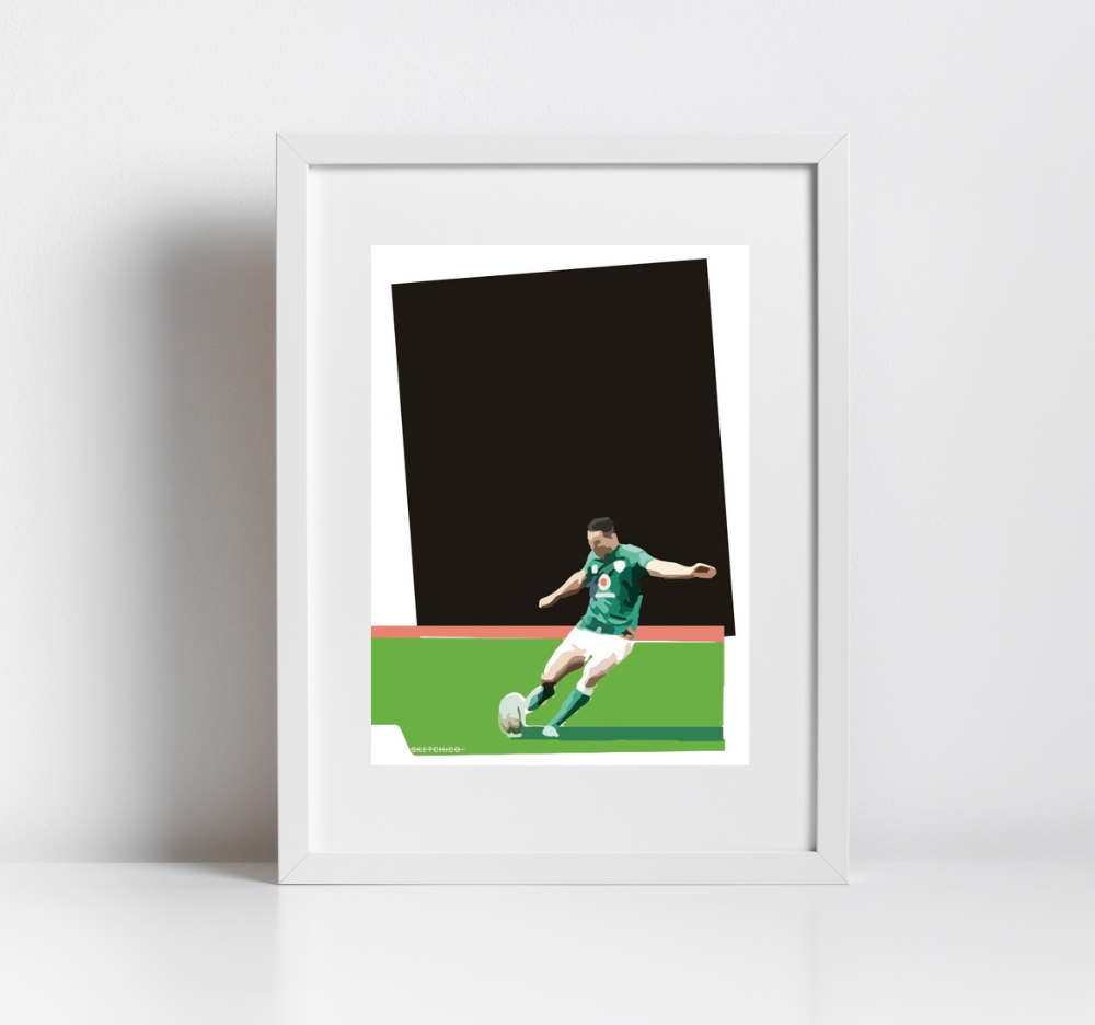 The Kicker - Rugby Print