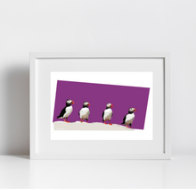 Load image into Gallery viewer, Four Puffins Print