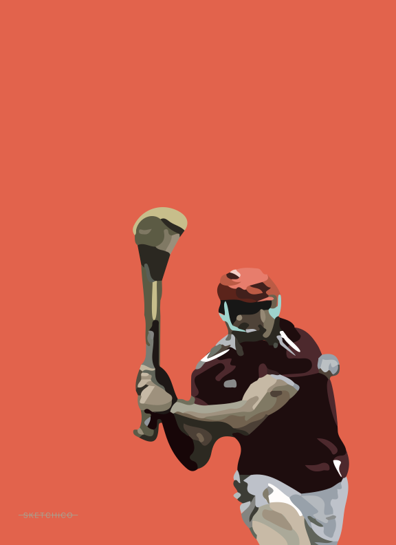 Galway Hurler Print