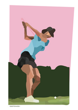 Load image into Gallery viewer, Golfing Girl Print