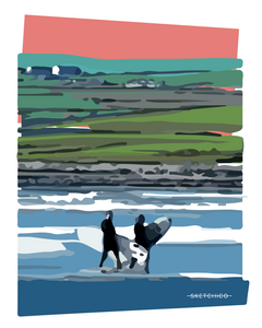 Surf 'n Fields Print