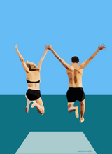 Load image into Gallery viewer, They Jump - Diving Board Print